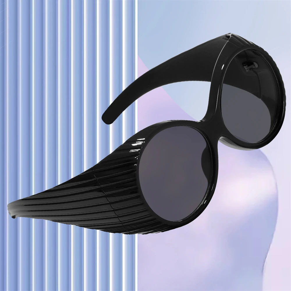 Occhiali Da Sole Punk Ovali Donna Trendy Luxe Round Steampunk Occhiali Da Sole Per Uomo Occhiali Moda Lunette Soleil Femme Vintage Occhiali