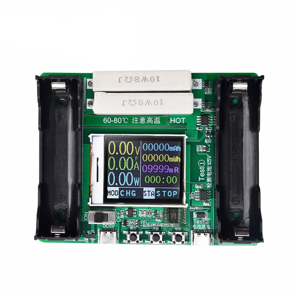 

Type-C LCD Display Battery Capacity Tester MAh MWh Lithium Battery Digital Battery Power Detector Module 18650