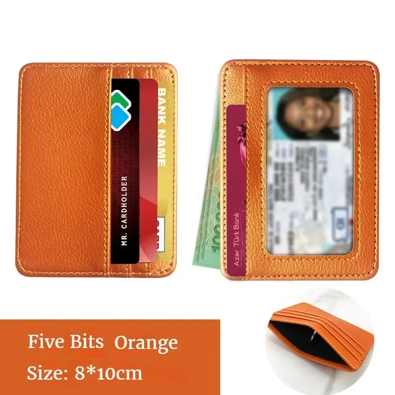 Slim PU Leather Mini Wallet - Minimalist Multi-Card Holder