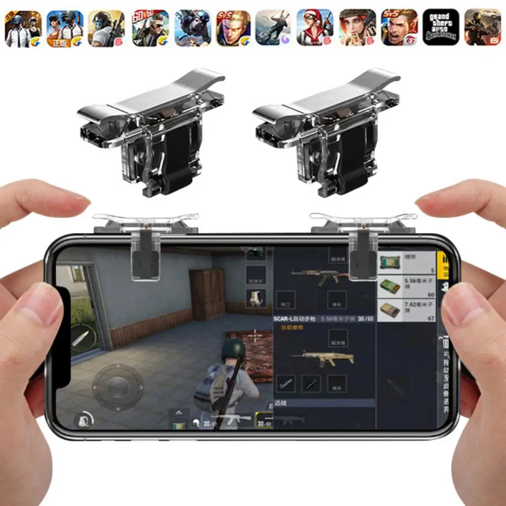 Gaming Trigger for Mobile Phone PUBG L1R1 Shooter Controller Game Fire Button Aim Key for PUBG Knives Out Rules of Survival