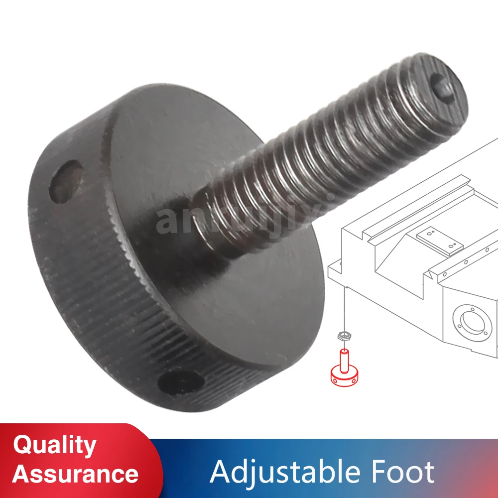 Adjustable Foot Measure Thread, SIEG SX3-156&JET JMD-3&BusyBee CX611&Grizzly G0619 Adjust Bolt screw bolt nut thread measure gauge measurement size g1 8 to g1 3 8 check gauges inspection standards metric 64x49x2 5mm