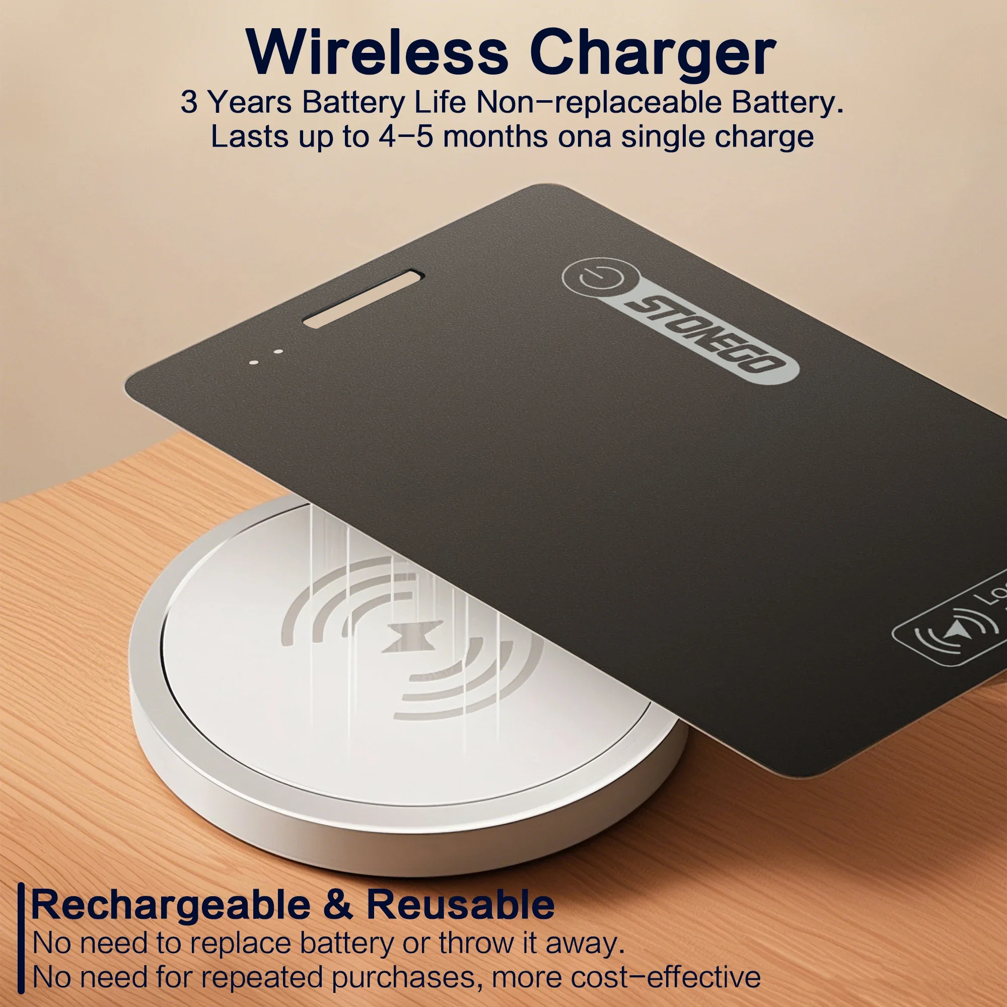 Wallet Anti-loss Card Location Tracking Smart Tag iPhone Find My Bluetooth Device Ultra-thin Card Wireless Charge IP68
