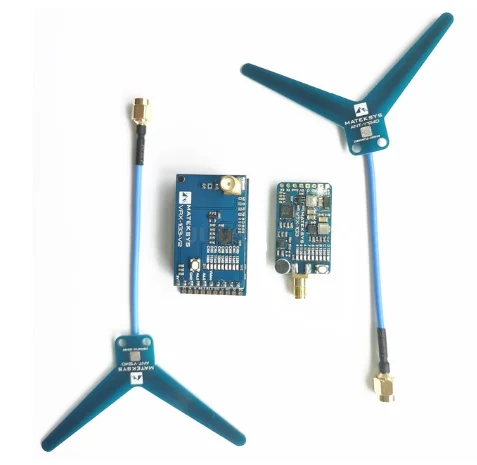 MATEKSYS Matek 시스템 FPV 드론 장거리 리시버 비디오 리시버, VRX-1G3-V2 ANT-Y1240 1.2 1.3GHz, 9CH 광대역, 40km