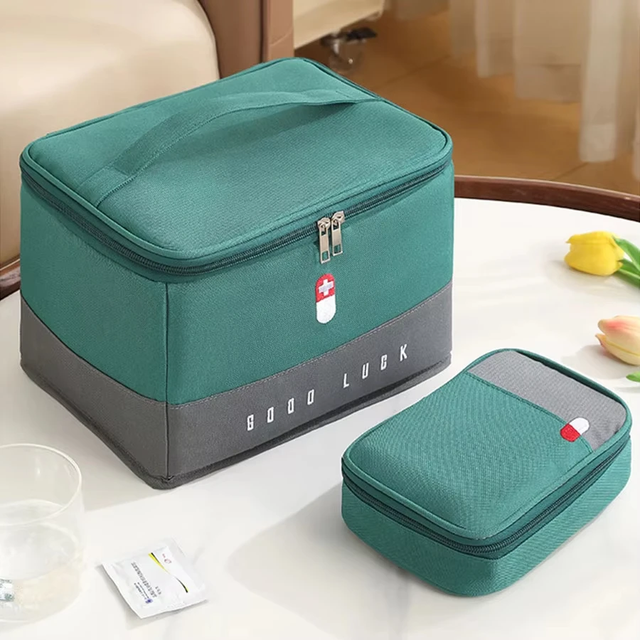 Medical Travel Portable Medicine Storage Bag First Aid Kit Home Waterproof Large Capacity Medicine Bag