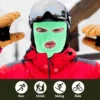 Ski Mask for Men Three Hole Wool Hat Knitted Full Face Windproof Riding Warm Cover White 3-hole Man 3