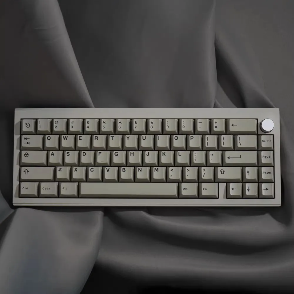 Abs Double Shot Keycaps Grupo Preto Branco Cinza Lightproof Key Caps Perfil Cereja Wob Bow Keycap para Teclados de Switch mx 121 Teclas - Imagem 2