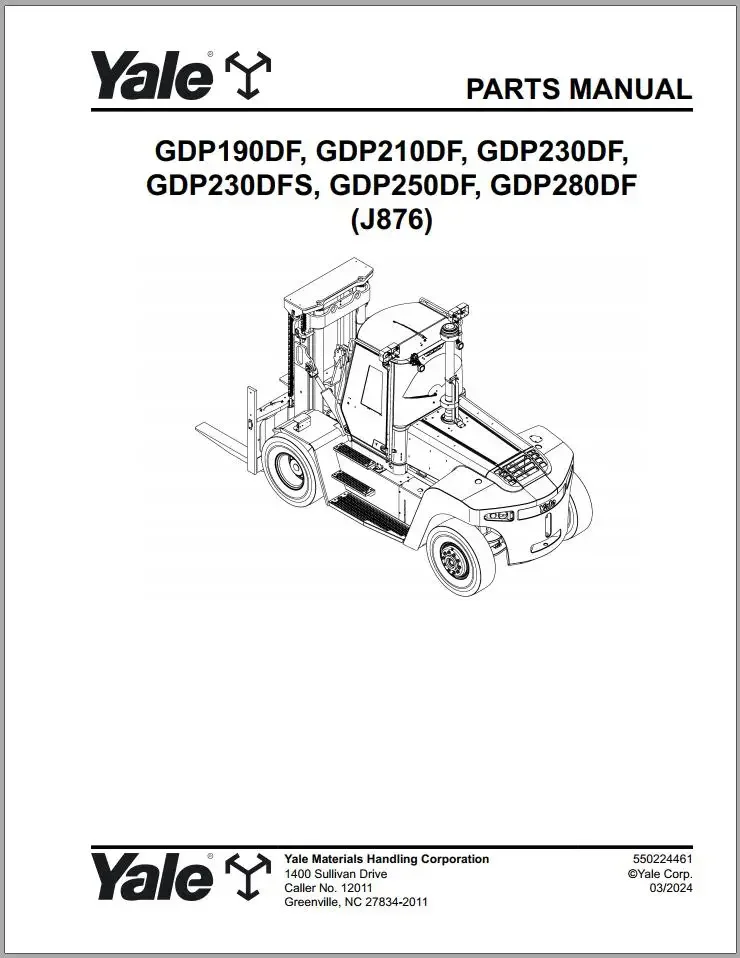 

Запчасти для вилочного погрузчика Yale Каталог PDF коллекция 02,2024-03,2024