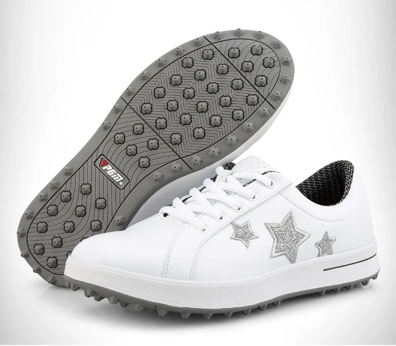 

PGM Women`s Professional non spikes anti-slip waterproof microfiber Golf shoes ladies breathable leisure sports Golf sneakers
