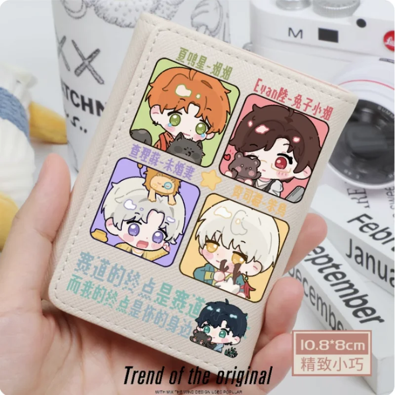 Anime Light and Night Evan Sariel Wallet Women's Fold Bag Multi Card Large Capacity Fashion Wallet Gift
