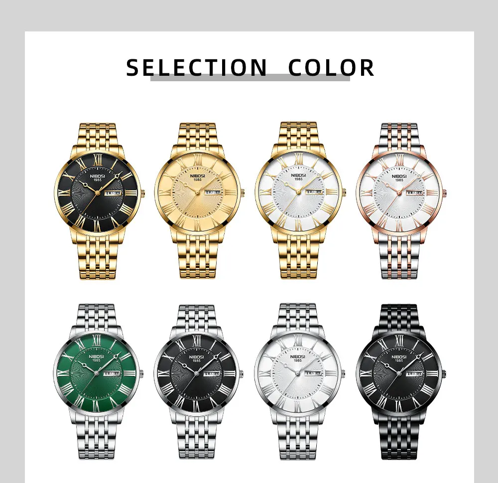NIBOSI Relogio Masculino New Watches For Men Waterproof Sport Quartz Chronograph Top Luxury Brand Watches Men Clock Reloj Hombre