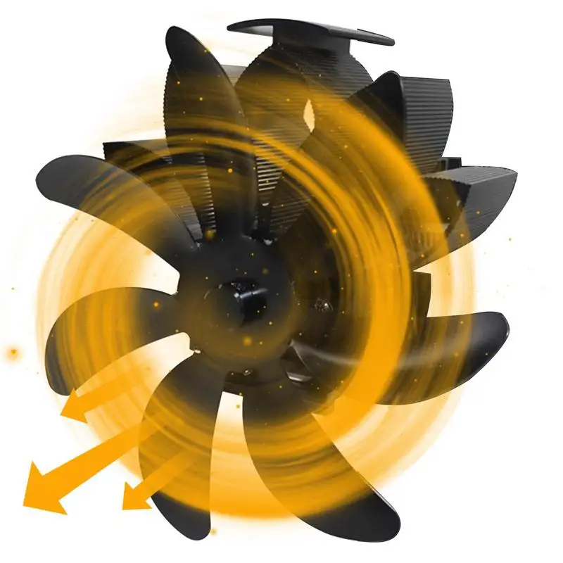 

Wood Burning Stove Fan Heat Powered Wood Stove Fan 7 Blade Fireplace Fan Log Wood Burner Eco fan Quiet Fireplace Fan Heater