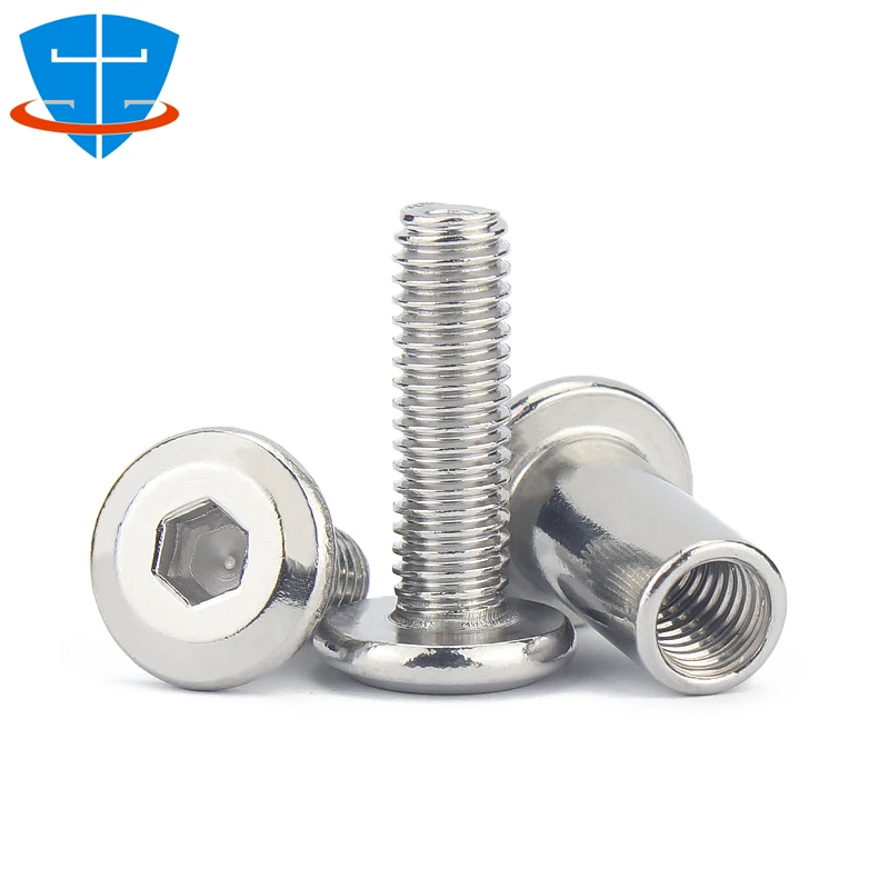 M3 M4 M5 M6 M8 M10 304 Acciaio Inossidabile Presa Esagonale Testa Piatta Mobili Rivetto Armadio Da Cucina Culla Connettori Ve Bullone A Brugola  13 - Foto 9