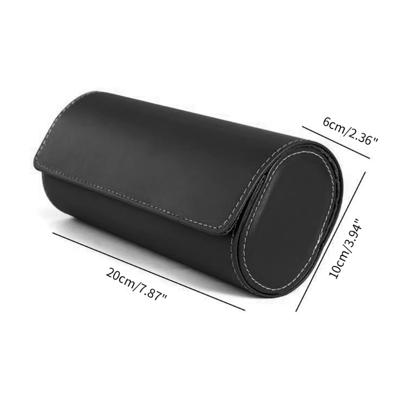 Watch Box 1/2/3 Slot Red Gray Black Travel Watches Storage Case Organizer Jewelry Display Case Watch Roll Waterproof PU Leather