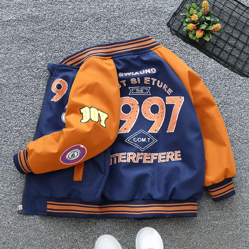 Spring Autumn Baby Boys Jackets Clothes Children Cartoon Jacket Coats Toddle Kids Outerwear Clothing 4-12 Years