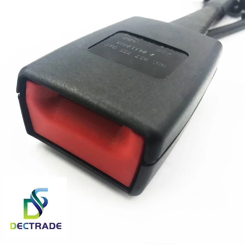 Seat Belt Buckle Extender Clip Socket with Warning Cable for Audi A4 B6 B7 2001-2008 8E0 857 755 8ED 857 755 8E0857755