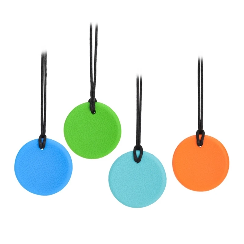 

Силиконовое жевательное ожерелье с узором в виде камня для прорезывания зубов