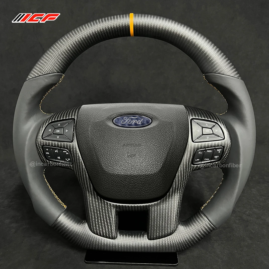 

Carbon Fiber Customized Steering Wheel for Ford Ranger