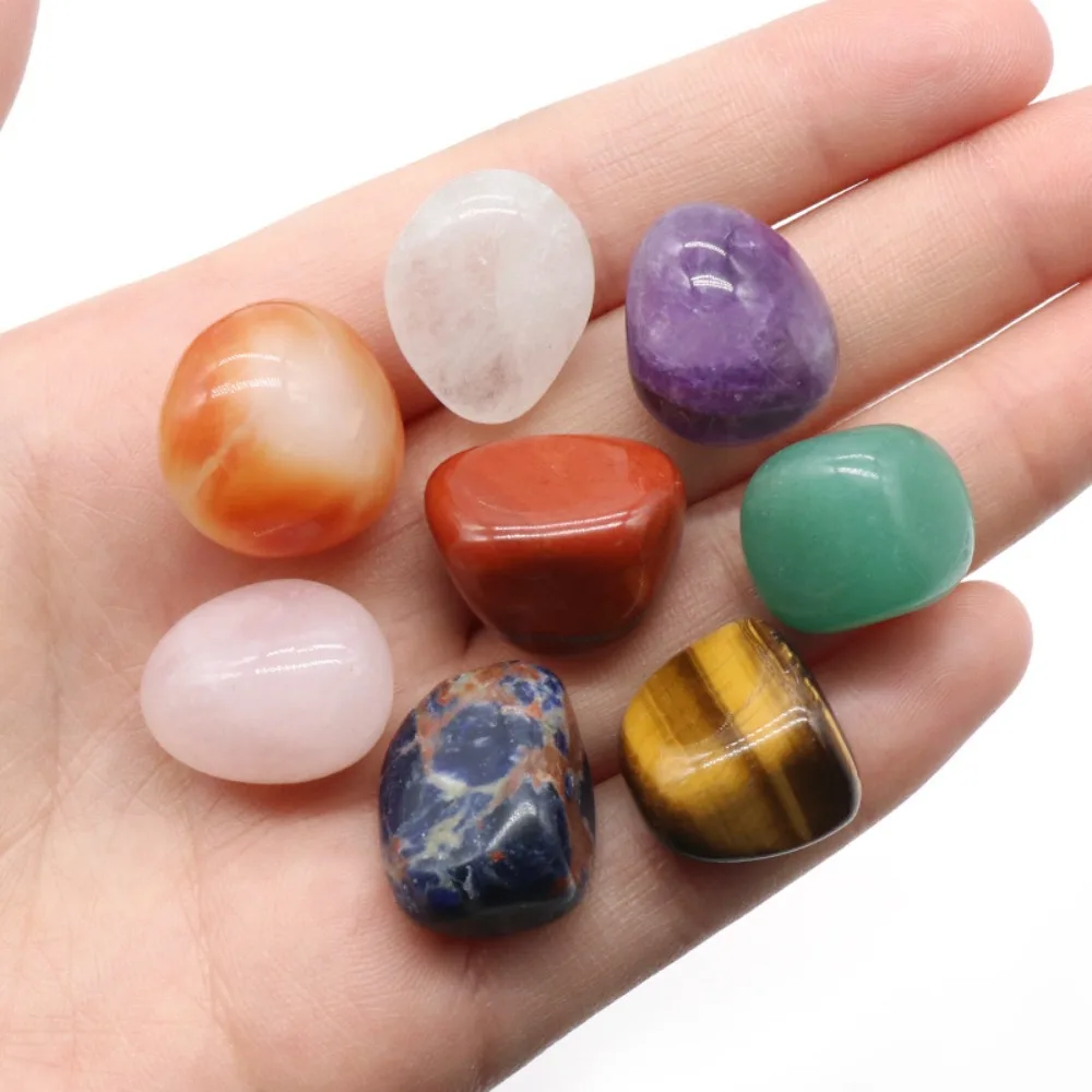 100g/Bag Irregular Natural Tumbled Stones Ornament Home Aquarium Decor Assorted Tumbled Gemstone Art Landscape Craft