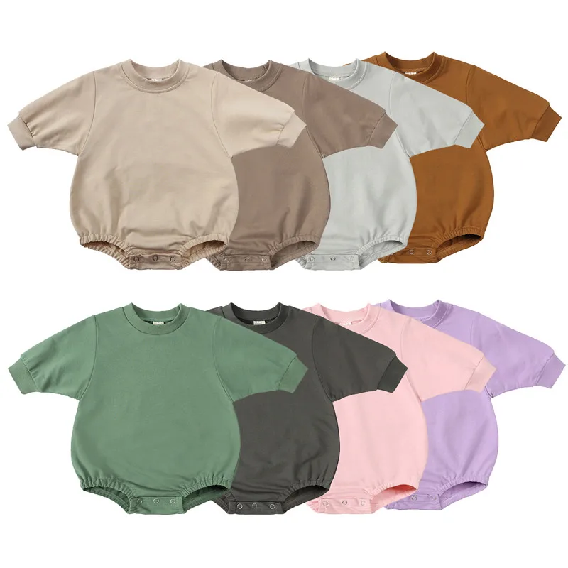 Ins 024m Newborn Infant Baby Girl Boy Sweatshirt Romper Toddler Long