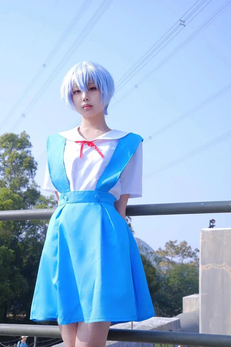Neon Genesis Evangelion Asuka Langley School Uniform Cosplay Costume