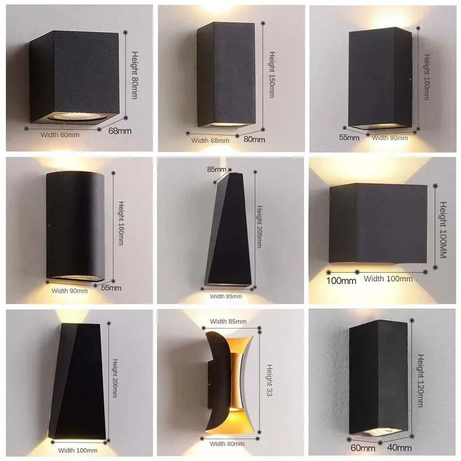 

Modern LED Outdoor Wall Lamps Garden Light Waterproof Sconce Facade Lamp Garden Lighting Outdoor Home Street Decor Porch Lights