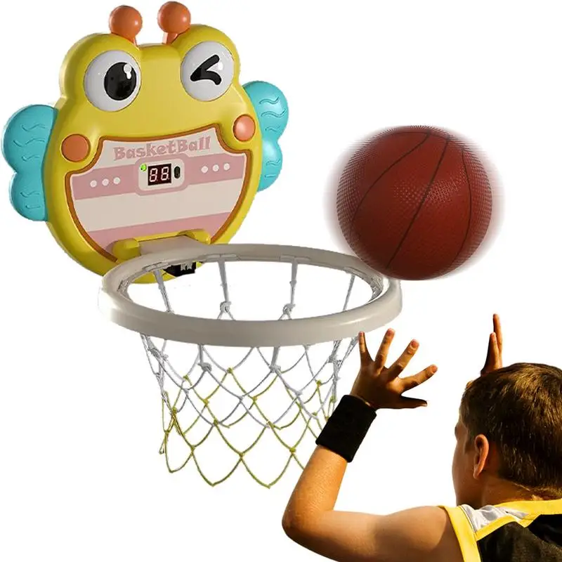 

Детский баскетбольный обруч, складной, с большой присоской и мячом, тихая, для дома, игрушка для детей 2 лет