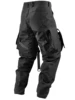 REINDEE LUSION 18AW FUNCTION WATERPROOF BLACK cargo pants with straps large pockets techwear darkwear trouser 6