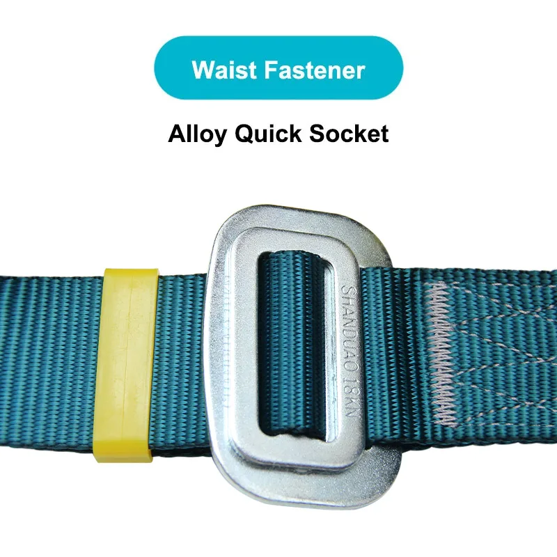Aerial Work Safety Harness with Lanyard on Back Construction Protection High-altitude Rock Climbing Outdoor Harness Safe Rope