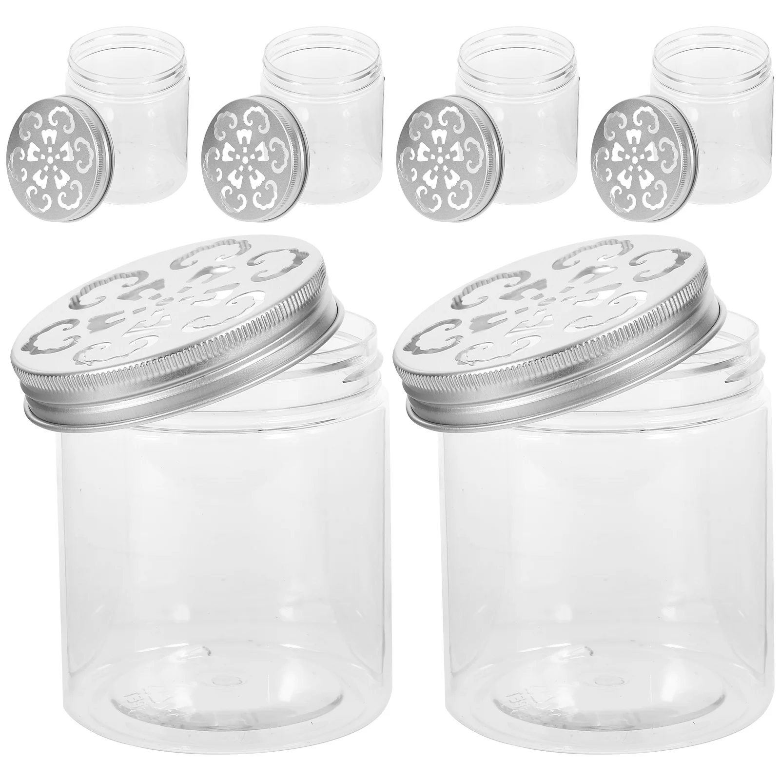 

6 Pcs Kitchen Pantry Jars Tea Organizer Case Food Container Storage Small Cylinder Cup Plastic Containers