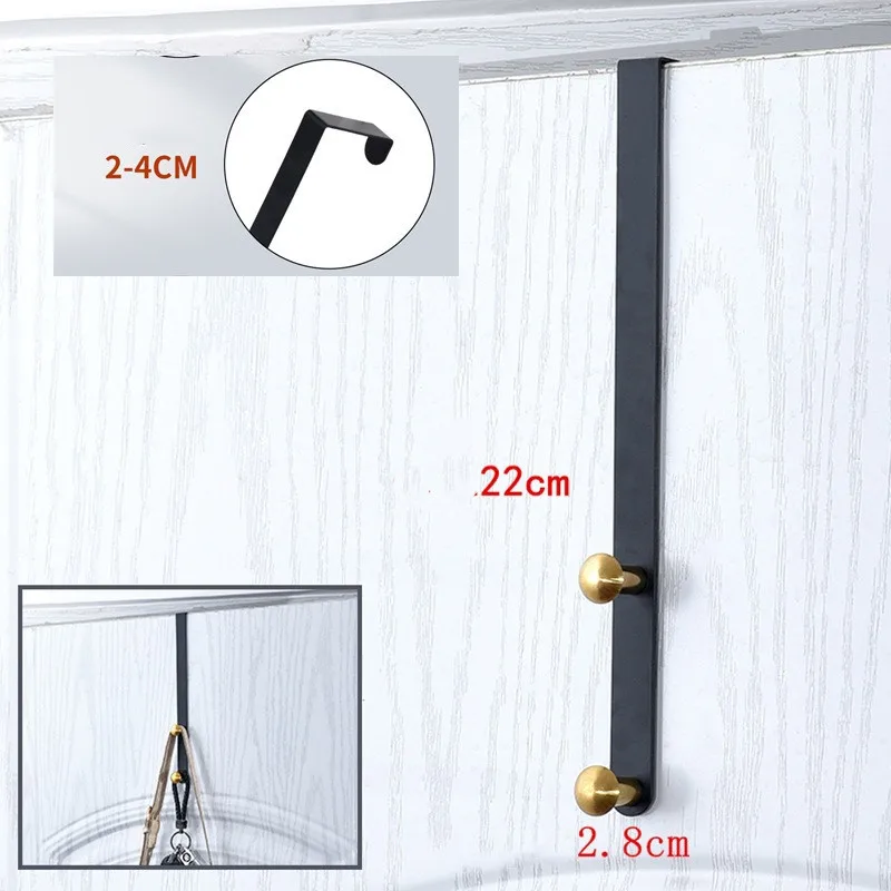 Description Picture 6 of itemStainless Steel Hat Clothes Bag Hanger Hook Holder Cupboard Door Kitchen Cabinet Back Storage Holder Rack Organizer Hanging
