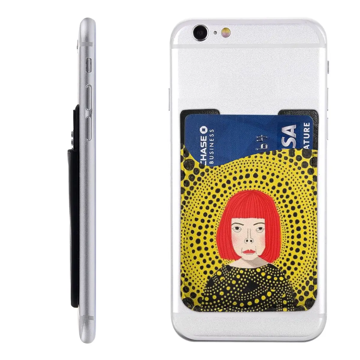 Yayoi Kusama Portafoglio Estetico Per Telefono Stick On Fashion Pumpkin Art Dots Tasca Porta Credito