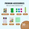 SucceBuy Standing Magnetic Drawing Board WordPad Art Easel with Painting Accessories Children Educational Toys for Kids Boy Girl