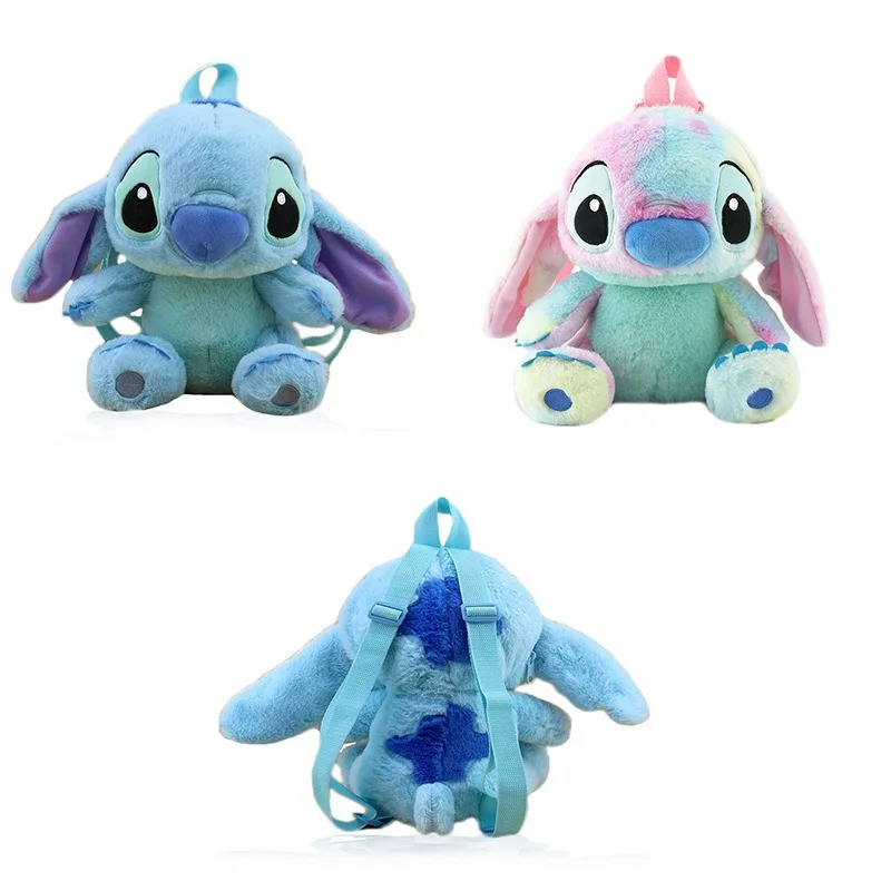 Disney Surrounding Cute Men's and Women's Plush Toys Kindergarten Backpack for Children's Early Education Bookbag, Stitch Backpa primary school homework registration book homework book student stationery notebook enlightenment early education book livros