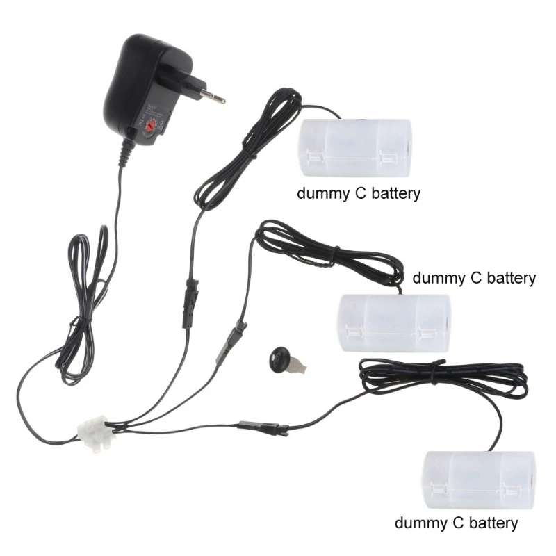 

3 in 1 LR14 C Batteries Alternative, Battery Eliminators Power Supply Adapter for LED Lights/ Toy/Gas Stove