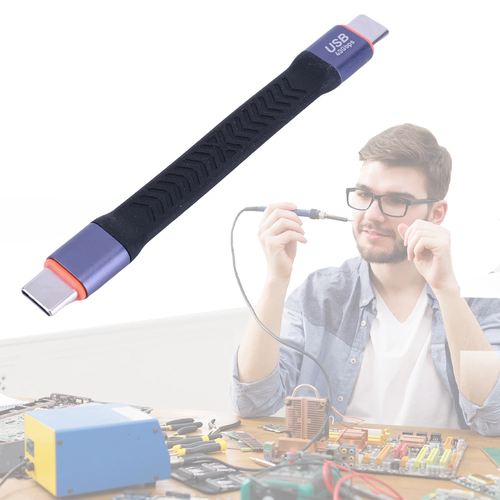 PD100W 타입 C to USB C 데이터 케이블 짧은 USB 코드 20V 5A USB3.2 고속 충전 와이어 8K 60Hz 고속 충전 SSD 카메라 폰용