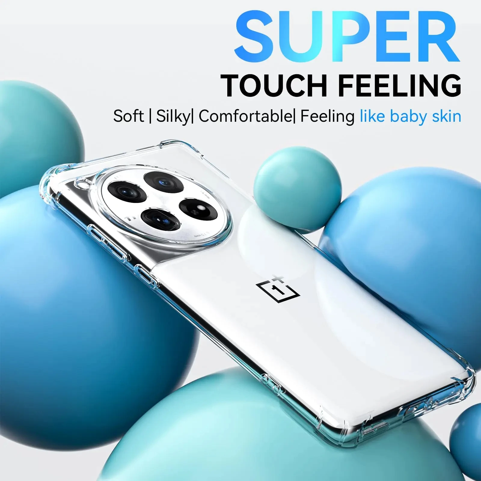 Clear Shockproof Silicone Airbag Armor Case - Transparent Bumper Cover