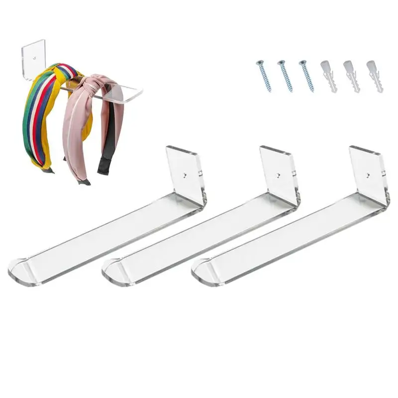 

Anti-Slip Acrylic Transparent Display Stand Universal Hairbands Holder Bracelets Space Saving Scrunchie Shelf Storage Rack