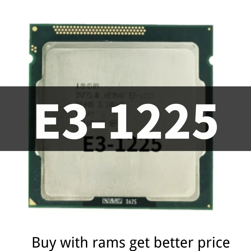 fastest cpu Xeon E3-1225  E3 1225 CPU 3.1GHz 6M 4 Core 4 Threads LGA1155 Processor latest processor in laptop