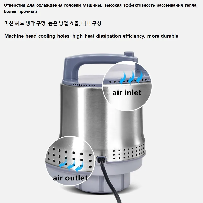 220V Commercial Electric Meat Grinder Machine 16L/20L Available Stainless Steel Food Meat Vegetables Stuffing Grinding Machine 3