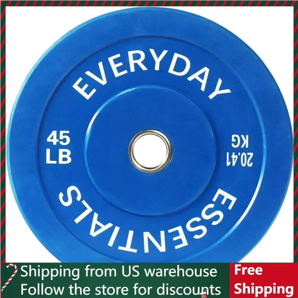 

Bumper plate counterweight plate with steel wheels, color: blue, 45 pounds per unit weight
