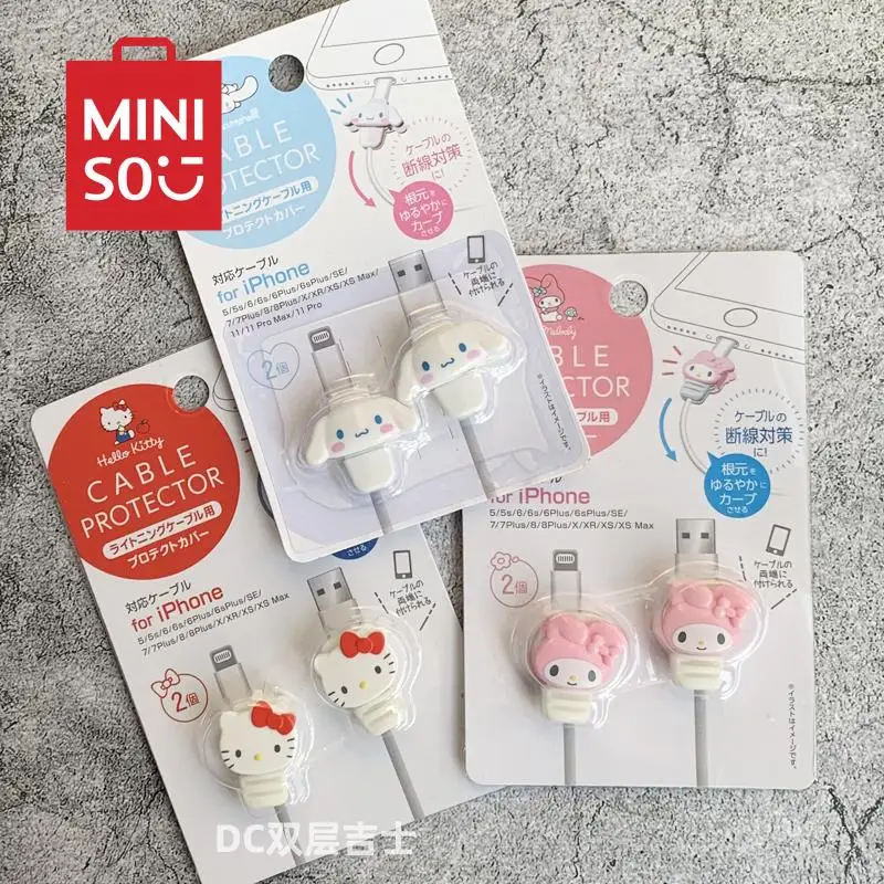 

Kawaii Sanrio Bite Cable Protector My Melody Cinnamoroll Hello Kitty Cartoon Usb Cable Protector for Iphone Ipad Anti Fracture