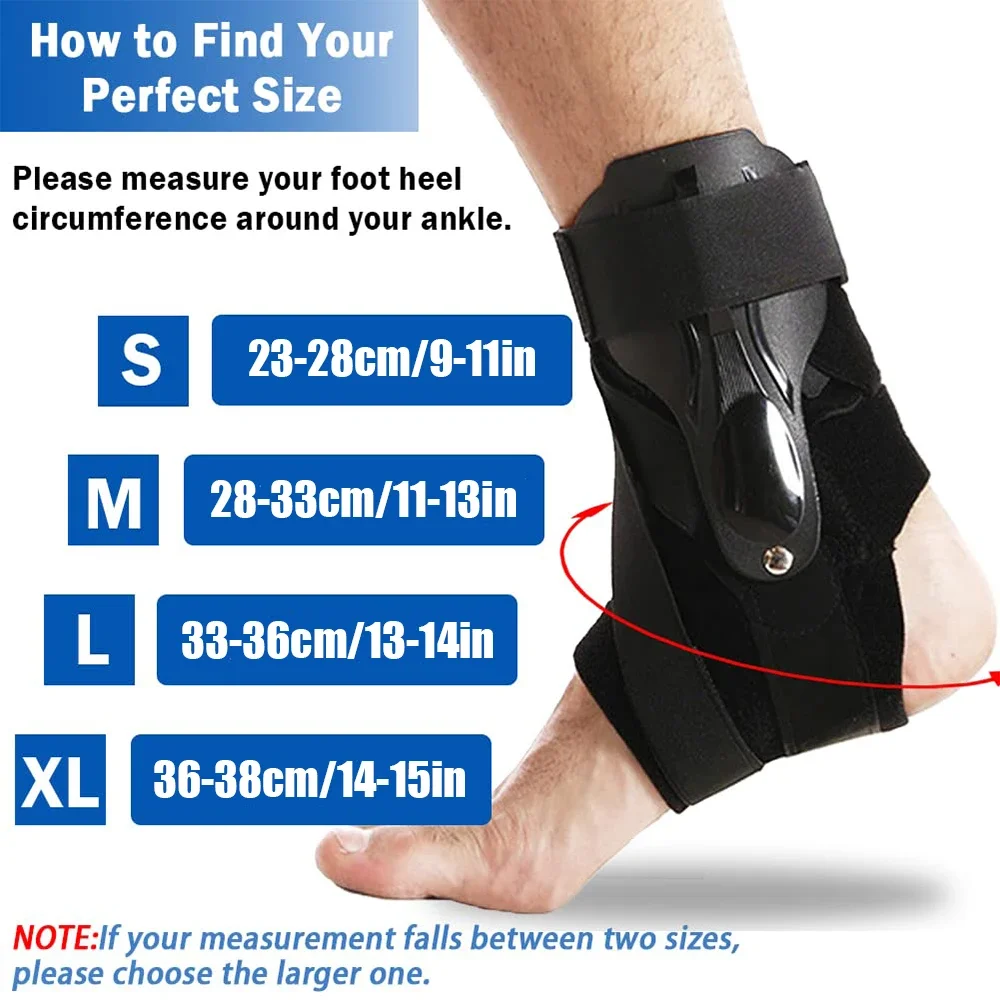 Ankle Support Brace with Side Stabilizer for Sprained Ankle Injury Recovery Achilles Tendonitis