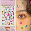 Glitter Face Stickers for Children Rhinestones for Eyes Face Diamonds Bright Stickers Festival Makeup Jewels Stickers ZS006 3