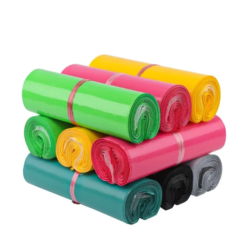 

100Pcs/Lot Plastic Envelope Self-seal Adhesive Courier Storage Bags White Green Pink Plastic Poly Envelope Mailer Shipping Bags