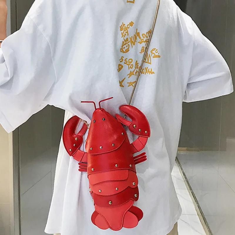 Shoulder Chain Cute Bag Crayfish Crossbody Personalized Trendy Casual Handbag For Woman High-Quality Messenger Versatile Luxury