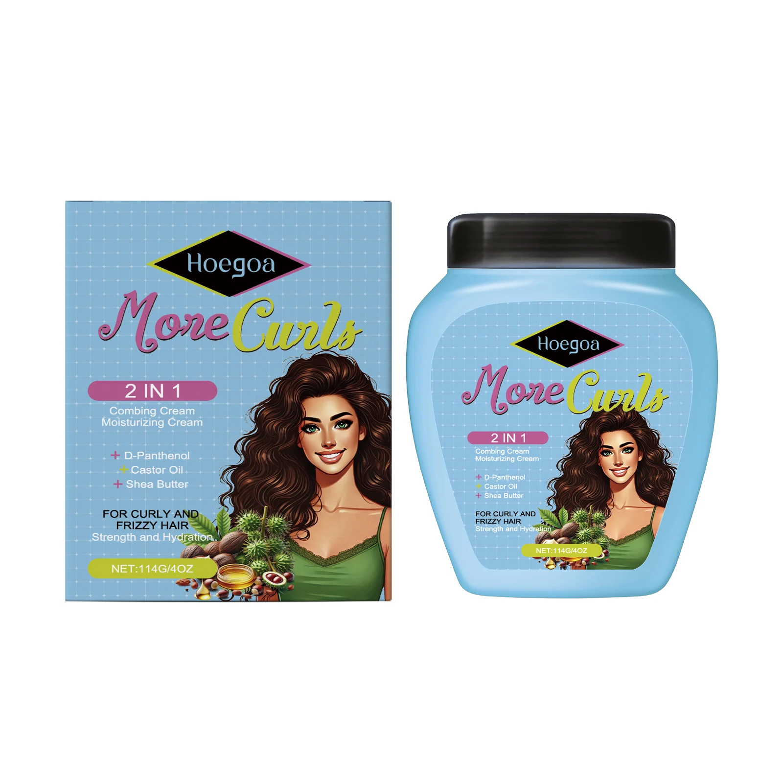 Leave-In Hair Conditioner: Lightweight Formula, Improves Dry and Frizzy Hair, Leaves Hair Smooth, Refreshing and Nourishing