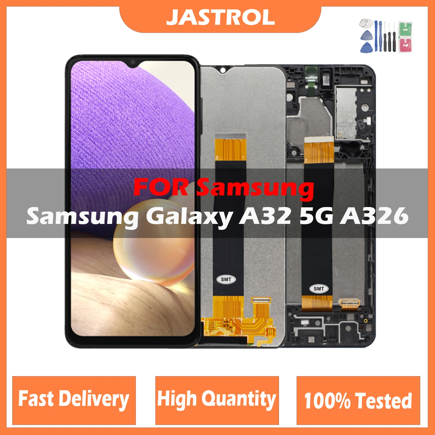 

6.5'' LCD For Samsung A32 5G A326 SM-A326B Display lcd Touch screen replacement With Frame For Samsung Galaxy A32 5G A326U