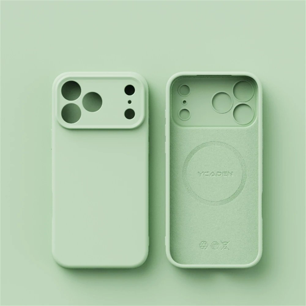 Luxury Liquid Silicone MagSafe-Compatible Phone Case with Wireless Charging Capability and Smooth Finish