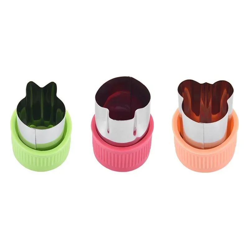 3 Pcs/set Vegetable Cutter Shapes Stainless Steel Durable DIY Fruit Cookie Stamps Cake Food Cutting Mold Kitchen Tool