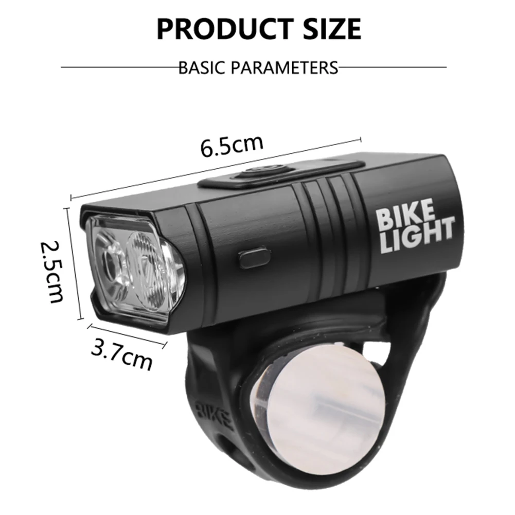 LED Bicycle Light 10W 800LM 6 Modes USB Rechargeable Power Display MTB Mountain Road Bike Front Lamp Cycling Equipment
